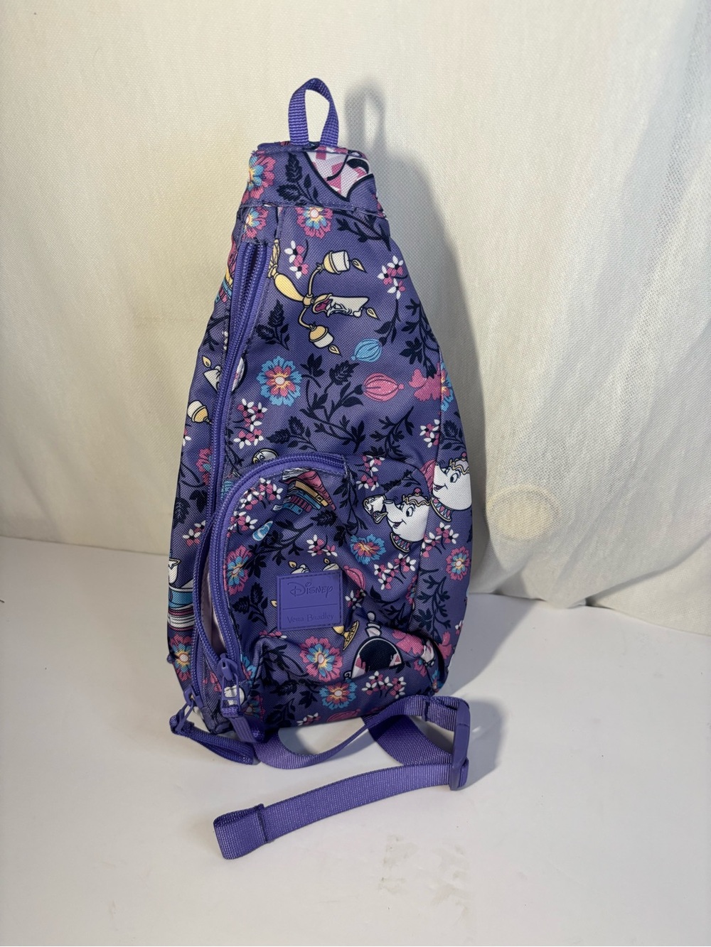 Vera Bradley Purple Floral Disney Sling Crossbody Bag